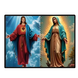 Esus Christ - Blessed Virgin Mary Laminated Photo - 9x11 Inches, Divine Blessings For Home & Office And Temple Decoration (F16428) Esus Christ - Blessed Virgin Mary Laminated Photo - 9x11 Inches, Divine Blessings For Home & Office And Temple Decoration (F16428)