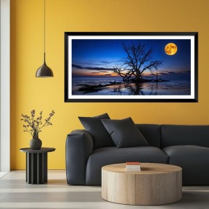 Nature Landscape Floating Frame Scenery Digital Print - (I5572) - 18x36 inch Modern Nature Wall Art for Living Room, Bedroom, Office, Hotels, Drawing Room Nature Landscape Floating Frame Scenery Digital Print - (I5572) - 18x36 inch Modern Nature Wall Art for Living Room, Bedroom, Office, Hotels, Drawing Room