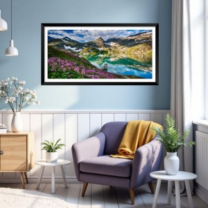 Nature Landscape Floating Frame Scenery Digital Print - (I5897) - 24x48 inch Modern Nature Wall Art for Living Room, Bedroom, Office, Hotels, Drawing Room Nature Landscape Floating Frame Scenery Digital Print - (I5897) - 24x48 inch Modern Nature Wall Art for Living Room, Bedroom, Office, Hotels, Drawing Room