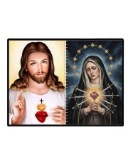 Jesus Christ-Our Lady Of Sorrows Laminated Photo - 7x9 Inches, Divine Blessings For Home & Office And Temple Decoration (F16337)