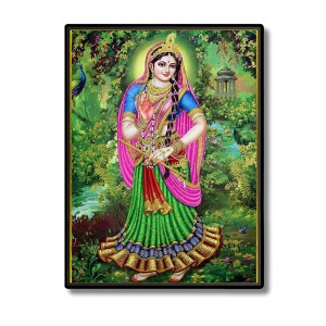 Radha Laminated Photo - 5x7 Inches, Divine Blessings for Home & Office and Temple Decoration Radha Laminated Photo - 5x7 Inches, Divine Blessings for Home & Office and Temple Decoration