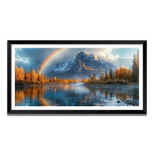 Nature Landscape Floating Frame Scenery Digital Print - (I5548) - 18x36 inch Modern Nature Wall Art for Living Room, Bedroom, Office, Hotels, Drawing Room Nature Landscape Floating Frame Scenery Digital Print - (I5548) - 18x36 inch Modern Nature Wall Art for Living Room, Bedroom, Office, Hotels, Drawing Room