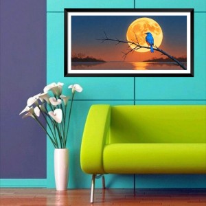Nature Landscape Floating Frame Scenery Digital Print - (I5773) - 24x36 inch Modern Nature Wall Art for Living Room, Bedroom, Office, Hotels, Drawing Room