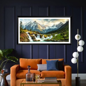 Nature Landscape Floating Frame Scenery Digital Print - (I5776) - 24x48 inch Modern Nature Wall Art for Living Room, Bedroom, Office, Hotels, Drawing Room Nature Landscape Floating Frame Scenery Digital Print - (I5776) - 24x48 inch Modern Nature Wall Art for Living Room, Bedroom, Office, Hotels, Drawing Room