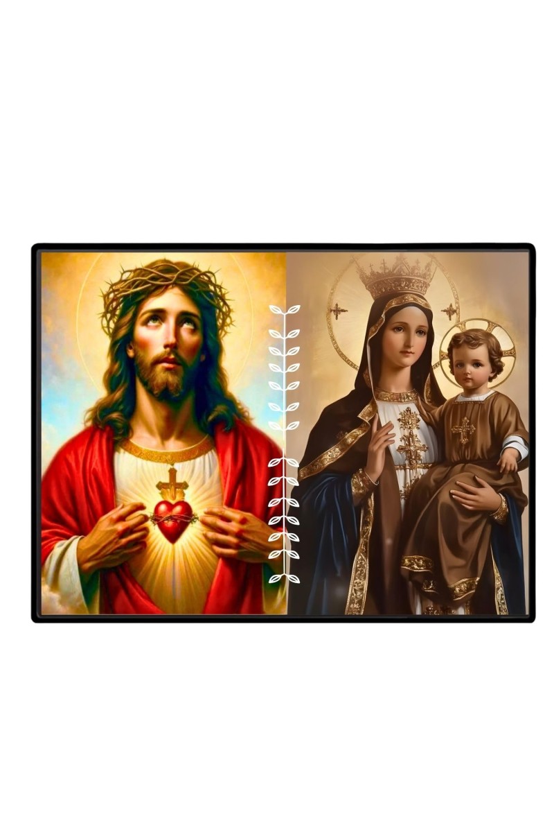 Jesus Lady Of FatimaLaminated Photo - 9x11 Inches, Divine Blessings For Home & Office And Temple Decoration (F16230)