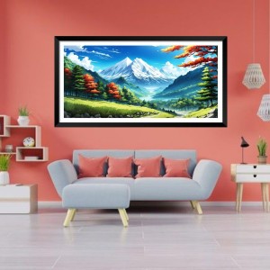 Nature Landscape Floating Frame Scenery Digital Print - (I5801) - 24x48 inch Modern Nature Wall Art for Living Room, Bedroom, Office, Hotels, Drawing Room Nature Landscape Floating Frame Scenery Digital Print - (I5801) - 24x48 inch Modern Nature Wall Art for Living Room, Bedroom, Office, Hotels, Drawing Room