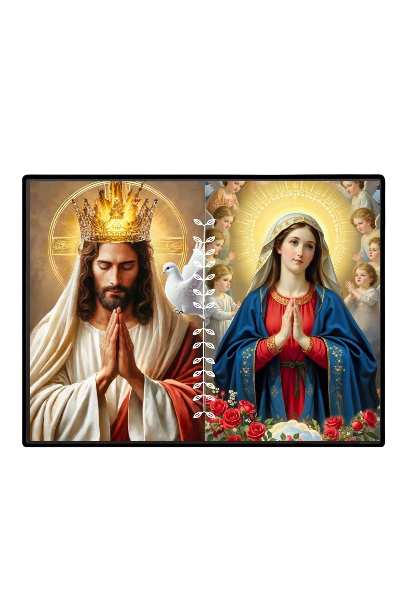Jesus Christ-Immaculate Conception Laminated Photo - 7x9 Inches, Divine Blessings For Home & Office And Temple Decoration (F16271)