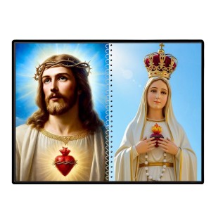 Jesus Christ-Our Lady Of Rosary Laminated Photo - 7x9 Inches, Divine Blessings For Home & Office And Temple Decoration (F16380) Jesus Christ-Our Lady Of Rosary Laminated Photo - 7x9 Inches, Divine Blessings For Home & Office And Temple Decoration (F16380)