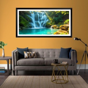 Nature Landscape Floating Frame Scenery Digital Print - (I5787) - 12x24 inch Modern Nature Wall Art for Living Room, Bedroom, Office, Hotels, Drawing Room Nature Landscape Floating Frame Scenery Digital Print - (I5787) - 12x24 inch Modern Nature Wall Art for Living Room, Bedroom, Office, Hotels, Drawing Room
