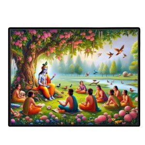 Lord Krishna Laminated Photo - 9x11 Inches, Divine Blessings For Home & Office And Temple Decoration (F16065) Lord Krishna Laminated Photo - 9x11 Inches, Divine Blessings For Home & Office And Temple Decoration (F16065)