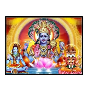 Lord Vishnu Laminated Photo - 5x7 Inches, Divine Blessings For Home & Office And Temple Decoration (F16119) Lord Vishnu Laminated Photo - 5x7 Inches, Divine Blessings For Home & Office And Temple Decoration (F16119)