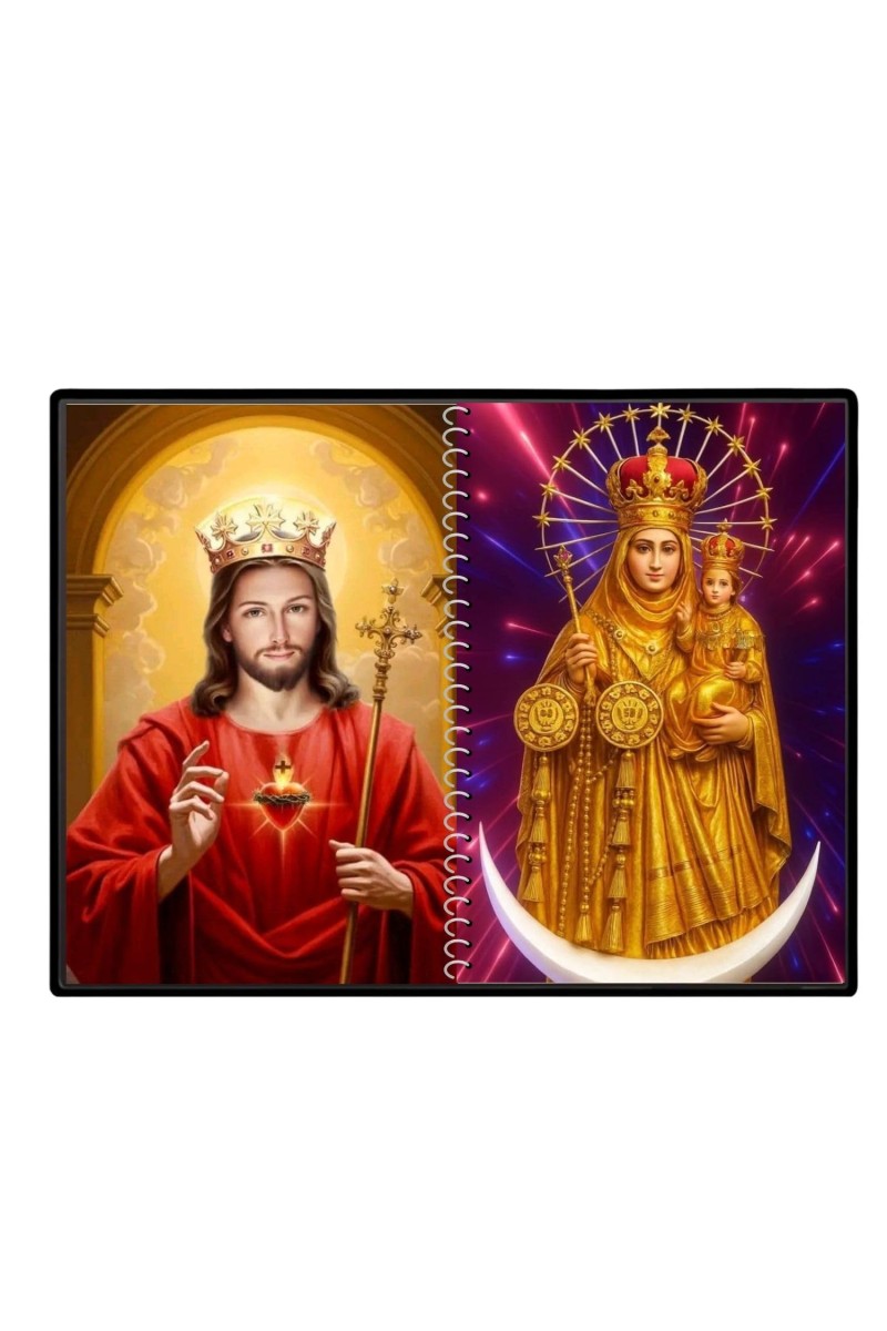 Jesus Christ-Our Lady Of Good Health Laminated Photo - 7x9 Inches, Divine Blessings For Home & Office And Temple Decoration (F16359)