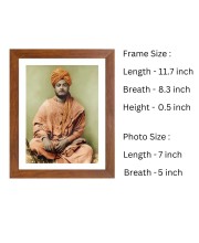 Swami Vivekananda Colored Photograph |Inspirational Wall Art| Spiritual Devotional Wall Art| Ideal for Home, Office, or Meditation Space