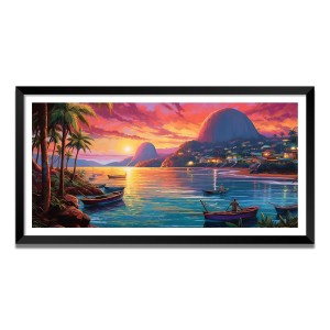 Nature Landscape Floating Frame Scenery Digital Print - (I5628) - 24x48 inch Modern Nature Wall Art for Living Room, Bedroom, Office, Hotels, Drawing Room Nature Landscape Floating Frame Scenery Digital Print - (I5628) - 24x48 inch Modern Nature Wall Art for Living Room, Bedroom, Office, Hotels, Drawing Room