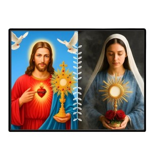 Jesus Christ-Our Lady Of Sorrows Laminated Photo - 7x9 Inches, Divine Blessings For Home & Office And Temple Decoration (F16301) Jesus Christ-Our Lady Of Sorrows Laminated Photo - 7x9 Inches, Divine Blessings For Home & Office And Temple Decoration (F16301)
