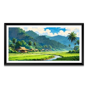 Nature Landscape Floating Frame Scenery Digital Print - (I5830) - 18x36 inch Modern Nature Wall Art for Living Room, Bedroom, Office, Hotels, Drawing Room Nature Landscape Floating Frame Scenery Digital Print - (I5830) - 18x36 inch Modern Nature Wall Art for Living Room, Bedroom, Office, Hotels, Drawing Room