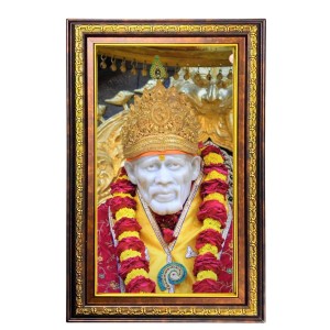 Lord Sai Baba Digital Golden Balck Color Photo Frame | Hindu Religious Wall Decor | 14x20 Inches - Inspirational Wall Art For Office, Home Decor - Ideal Spiritual Gift (F16500) Lord Sai Baba Digital Golden Balck Color Photo Frame | Hindu Religious Wall Decor | 14x20 Inches - Inspirational Wall Art For Office, Home Decor - Ideal Spiritual Gift (F16500)