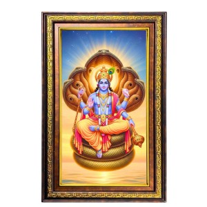 Lord Vishnu Digital Golden Balck Color Photo Frame | Hindu Religious Wall Decor | 14x20 Inches - Inspirational Wall Art For Office, Home Decor - Ideal Spiritual Gift (F16865) Lord Vishnu Digital Golden Balck Color Photo Frame | Hindu Religious Wall Decor | 14x20 Inches - Inspirational Wall Art For Office, Home Decor - Ideal Spiritual Gift (F16865)