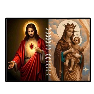 Jesus Lady Of FatimaLaminated Photo - 9x11 Inches, Divine Blessings For Home & Office And Temple Decoration (F16227) Jesus Lady Of FatimaLaminated Photo - 9x11 Inches, Divine Blessings For Home & Office And Temple Decoration (F16227)