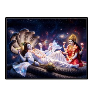 Lord Vishnu Laminated Photo - 11x13 Inches, Divine Blessings For Home & Office And Temple Decoration (F16095) Lord Vishnu Laminated Photo - 11x13 Inches, Divine Blessings For Home & Office And Temple Decoration (F16095)