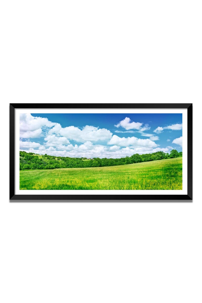 Nature Landscape Floating Frame Scenery Digital Print - (I5741) - 24x36 inch Modern Nature Wall Art for Living Room, Bedroom, Office, Hotels, Drawing Room