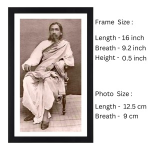 Rishi Aurobindo Sitting Black Photograph | Classic Spiritual Wall Art Rishi Aurobindo Sitting Black Photograph | Classic Spiritual Wall Art