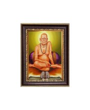 Shri Swami Samarth Digital Print Photo 10.7x12.7 inches - Vibrant Religious Wall Art for Home or Office Decor.