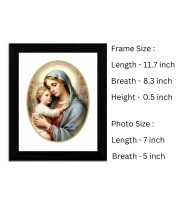 Mother Mary and Baby Jesus Colored Photograph |Divine Wall Art | Perfect for Home or ReligiousDecoration | Devotional wall art
