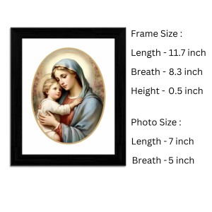 Mother Mary and Baby Jesus Colored Photograph |Divine Wall Art | Perfect for Home or ReligiousDecoration | Devotional wall art Mother Mary and Baby Jesus Colored Photograph |Divine Wall Art | Perfect for Home or ReligiousDecoration | Devotional wall art