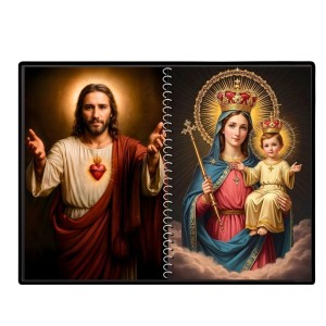 Jesus Christ-Mother Mary Laminated Photo - 7x9 Inches, Divine Blessings For Home & Office And Temple Decoration (F16413) Jesus Christ-Mother Mary Laminated Photo - 7x9 Inches, Divine Blessings For Home & Office And Temple Decoration (F16413)