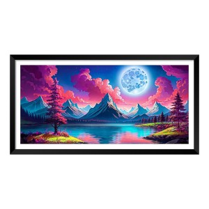 Nature Landscape Floating Frame Scenery Digital Print - (I5883) - 12x24 inch Modern Nature Wall Art for Living Room, Bedroom, Office, Hotels, Drawing Room Nature Landscape Floating Frame Scenery Digital Print - (I5883) - 12x24 inch Modern Nature Wall Art for Living Room, Bedroom, Office, Hotels, Drawing Room