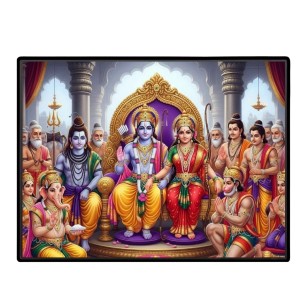 Lord RamSiya Laminated Photo - 7x9 Inches, Divine Blessings For Home & Office And Temple Decoration (F16097) Lord RamSiya Laminated Photo - 7x9 Inches, Divine Blessings For Home & Office And Temple Decoration (F16097)
