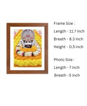 Colored Photo of Khatu Shyam Baba | Divine Shyam Baba Wall Art | Spiritual Decor for Home & Temple | Ideal for puja room