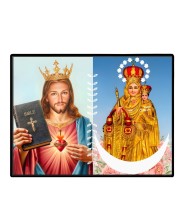 Jesus Lady Of Velankanni Laminated Photo - 7x9 Inches, Divine Blessings For Home & Office And Temple Decoration (F16205)
