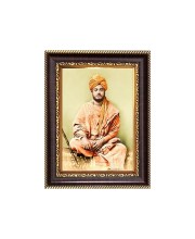 Swami Vibekananda Digital Print Photo 8.7x10.7 inches - Vibrant Religious Wall Art for Home or Office Decor.