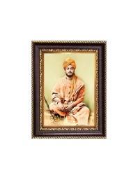 Swami Vibekananda Digital Print Photo 8.7x10.7 inches - Vibrant Religious Wall Art for Home or Office Decor.