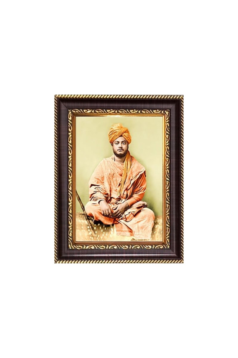 Swami Vibekananda Digital Print Photo 8.7x10.7 inches - Vibrant Religious Wall Art for Home or Office Decor.