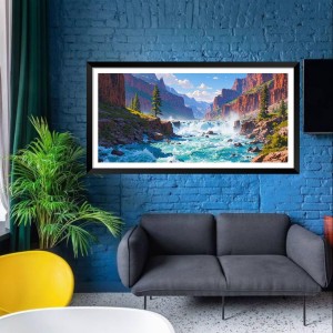 Nature Landscape Floating Frame Scenery Digital Print - (I5824) - 24x36 inch Modern Nature Wall Art for Living Room, Bedroom, Office, Hotels, Drawing Room Nature Landscape Floating Frame Scenery Digital Print - (I5824) - 24x36 inch Modern Nature Wall Art for Living Room, Bedroom, Office, Hotels, Drawing Room