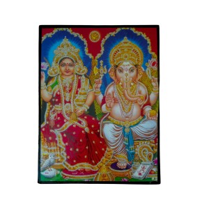 Lakshmi Ganesha Laminated Photo Frame Hindu Goddess & God for Wealth & Wisdom Religious Home Temple Decor for Diwali & Pooja Room (12x18 Inch, Multicolor) Lakshmi Ganesha Laminated Photo Frame Hindu Goddess & God for Wealth & Wisdom Religious Home Temple Decor for Diwali & Pooja Room (12x18 Inch, Multicolor)