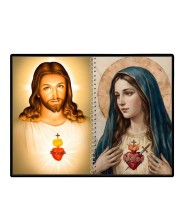 Jesus Christ-Virgin Mary Laminated Photo - 7x9 Inches, Divine Blessings For Home & Office And Temple Decoration (F16334)