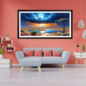 Nature Landscape Floating Frame Scenery Digital Print - (I5800) - 18x36 inch Modern Nature Wall Art for Living Room, Bedroom, Office, Hotels, Drawing Room Nature Landscape Floating Frame Scenery Digital Print - (I5800) - 18x36 inch Modern Nature Wall Art for Living Room, Bedroom, Office, Hotels, Drawing Room