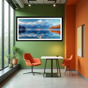 Nature Landscape Floating Frame Scenery Digital Print - (I5865) - 18x36 inch Modern Nature Wall Art for Living Room, Bedroom, Office, Hotels, Drawing Room Nature Landscape Floating Frame Scenery Digital Print - (I5865) - 18x36 inch Modern Nature Wall Art for Living Room, Bedroom, Office, Hotels, Drawing Room