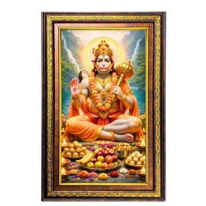 Lord Hanuman Digital Golden Balck Color Photo Frame | Hindu Religious Wall Decor | 18x24 Inches - Inspirational Wall Art For Office, Home Decor - Ideal Spiritual Gift (F16874) Lord Hanuman Digital Golden Balck Color Photo Frame | Hindu Religious Wall Decor | 18x24 Inches - Inspirational Wall Art For Office, Home Decor - Ideal Spiritual Gift (F16874)