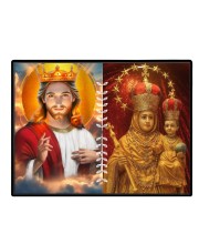 Jesus Lady Of Velankanni Laminated Photo - 7x9 Inches, Divine Blessings For Home & Office And Temple Decoration (F16200)