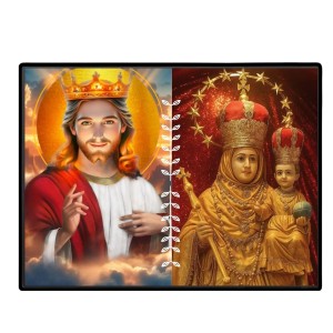Jesus Lady Of Velankanni Laminated Photo - 5x7 Inches, Divine Blessings For Home & Office And Temple Decoration (F16200)