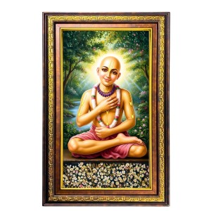Sri Chaitanya Mahaprabhu Digital Golden Balck Color Photo Frame | Hindu Religious Wall Decor | 14x20 Inches - Inspirational Wall Art For Office, Home Decor - Ideal Spiritual Gift (F16777) Sri Chaitanya Mahaprabhu Digital Golden Balck Color Photo Frame | Hindu Religious Wall Decor | 14x20 Inches - Inspirational Wall Art For Office, Home Decor - Ideal Spiritual Gift (F16777)