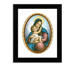 Mother Mary and Baby Jesus Colored Photograph |Divine Wall Art |Devotional wall art Mother Mary and Baby Jesus Colored Photograph |Divine Wall Art |Devotional wall art