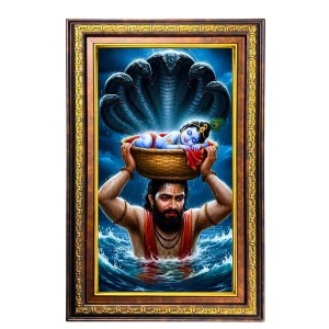 Lord Krishna Digital Golden Balck Color Photo Frame | Hindu Religious Wall Decor | 18x24 Inches - Inspirational Wall Art For Office, Home Decor - Ideal Spiritual Gift (F16858) Lord Krishna Digital Golden Balck Color Photo Frame | Hindu Religious Wall Decor | 18x24 Inches - Inspirational Wall Art For Office, Home Decor - Ideal Spiritual Gift (F16858)
