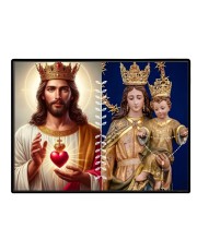 Jesus Lady Of Velankanni Laminated Photo - 9x11 Inches, Divine Blessings For Home & Office And Temple Decoration (F16197)