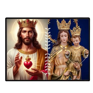 Jesus Lady Of Velankanni Laminated Photo - 9x11 Inches, Divine Blessings For Home & Office And Temple Decoration (F16197) Jesus Lady Of Velankanni Laminated Photo - 9x11 Inches, Divine Blessings For Home & Office And Temple Decoration (F16197)